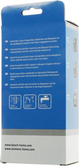 Siemens Bosch 00579496 HEPA-Hygienefilter f&uuml;r Staubsauger