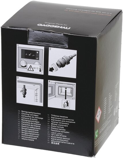 Siemens Bosch 17008338 Gaggenau reinigingscartridges set van 4 stuks