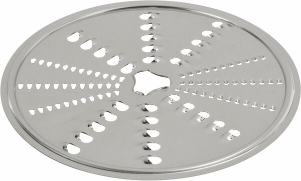 Raspschijf voor keukenmachine.Ideaal voor het raspen van groenten en fruit.Getest en goedgekeurd accessoire.