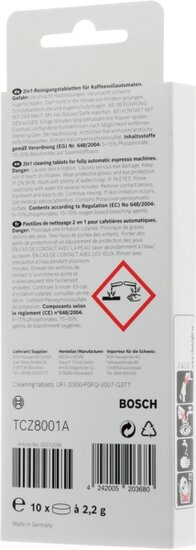 Bosch Siemens 00312096 Cleaning tablets coffee machines VeroSeries TCZ8001A