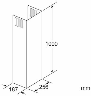Bosch Siemens 11019195 Rallonge d&#039;arbre 100 cm Conception verticale diagonale