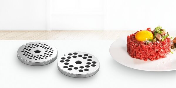 Bosch Siemens 17002782 Ensemble de disques perfor&eacute;s pour hachoir &agrave; viande MUM4 MUM5 Robots culinaires