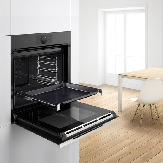 Bosch Siemens 17007259 Fully extendable rails, level-independent Clip rail fully extendable, stainless steel