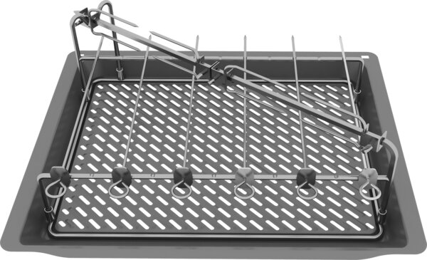 Bosch Siemens 17007413 Drehspie&szlig;-Grillset Edelstahl