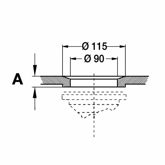 Franke Korfplug Messing Goud 1