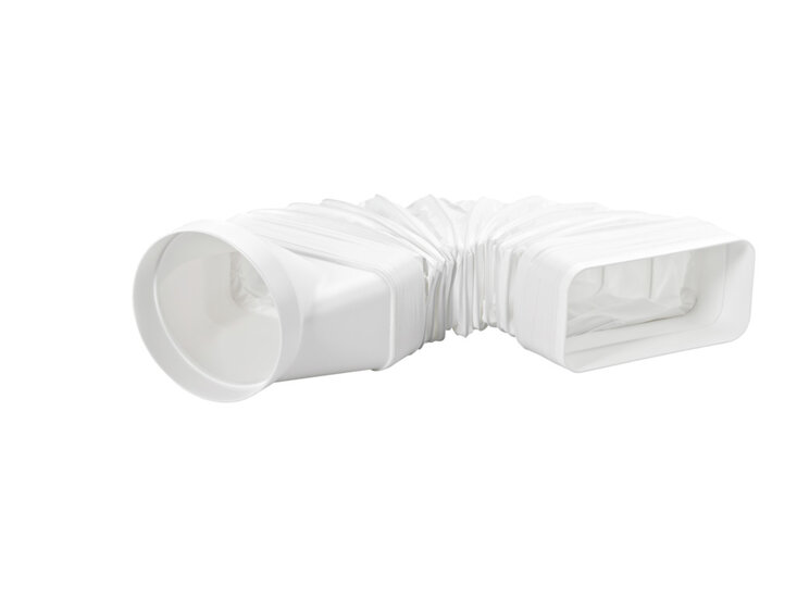 Airpart 4033024 MF-RBFLEX 2 systeem 125 buisbocht, Verbindingselement, wit