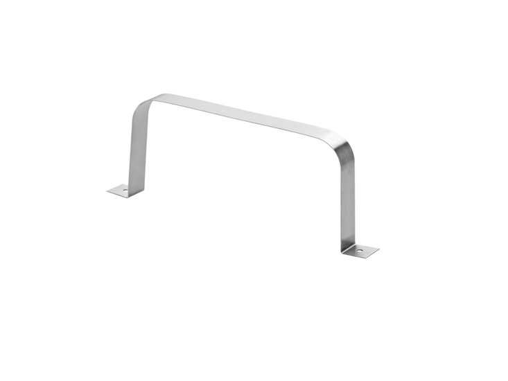 Airpart 4033025 Vlakke buishouder 125, Luchtafvoertoebehoren, roestvrij staal