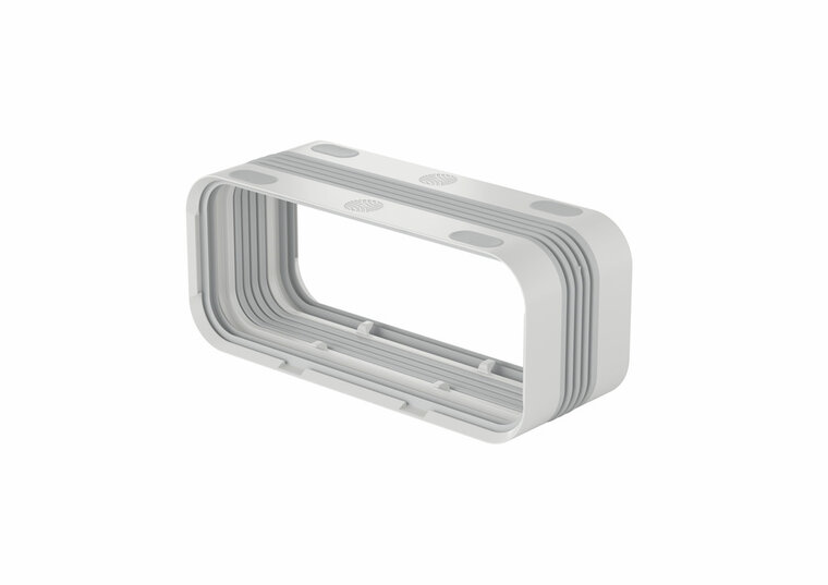 Airpart 4051004 P-UVB 150 universele verbinder, Verbindingselement, lichtgrijs