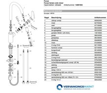 Hansgrohe Focus Variarc sink mixer 14881003 onderdelen