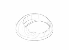 Dornbracht 092830012-06 Kapje/huls platina mat