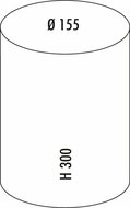 Wesco Papierrolhouder, rood