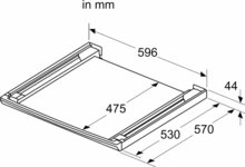 Siemens Bosch 17007416 Verbindingsset met uitschuifbare plaat
