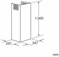 Bosch Siemens 00704542 Schachtverl&auml;ngerung 1000 mm Dunstabzugshauben