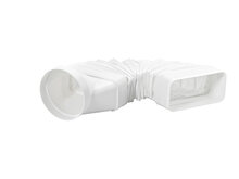 Airpart 4033024 MF-RBFLEX 2 systeem 125 buisbocht, Verbindingselement, wit