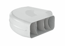Airpart 4051006 P-RBH 150 buisbocht horizontaal 90&deg;, Verbindingselement, lichtgrijs