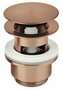 Damixa 2385087 acc wastafel klikplug mat koper pvd (met overloop uitsparing)
