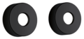 Damixa 1364361 rozetten 3/4&quot; (set) mat zwart