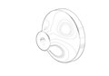 DO Holder for shower sets and hand shower SPARE PARTS Chrome