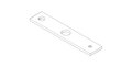 Rosace 300 x 60 x 9 mm Chrome