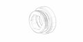 Dornbracht 091212043-06 Bevestiging platina mat