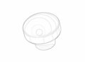 Dornbracht 092036030-06 Trekstang/-knop platina mat