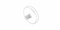 Dornbracht 04277400200-06 Rozet platina mat