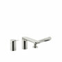 Dornbracht 27412845-06 3-gats badmengkraan voor badrand- en tegelrandmontage platina geborsteld