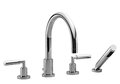 Dornbracht 27512882-00 4-gats badmengkraan voor badrand- en tegelrandmontage chroom