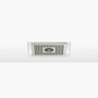Dornbracht 28044980-06 regendouche voor plafondinbouw met licht 300 x 240 mm platina geborsteld
